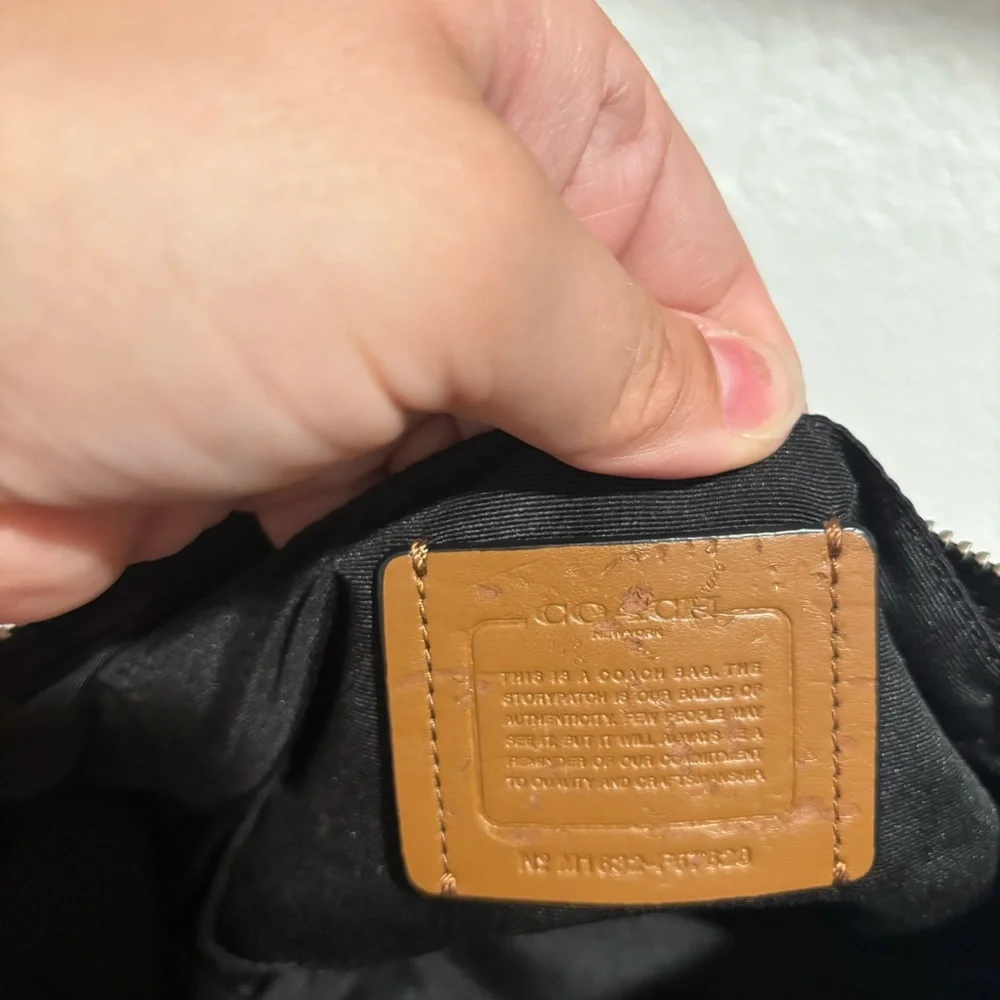 Coach Lyla Tea Rose Floral Print Crossbody Purse, small/medium size. - Picture 7 of 8